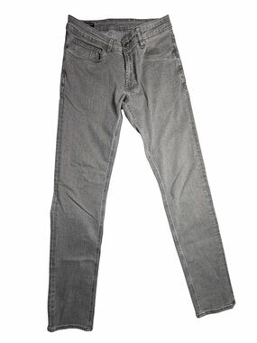 Peter Millar Crown Crafted Men's Gray Straight Denim Jeans Size 32x34 Golf Jean